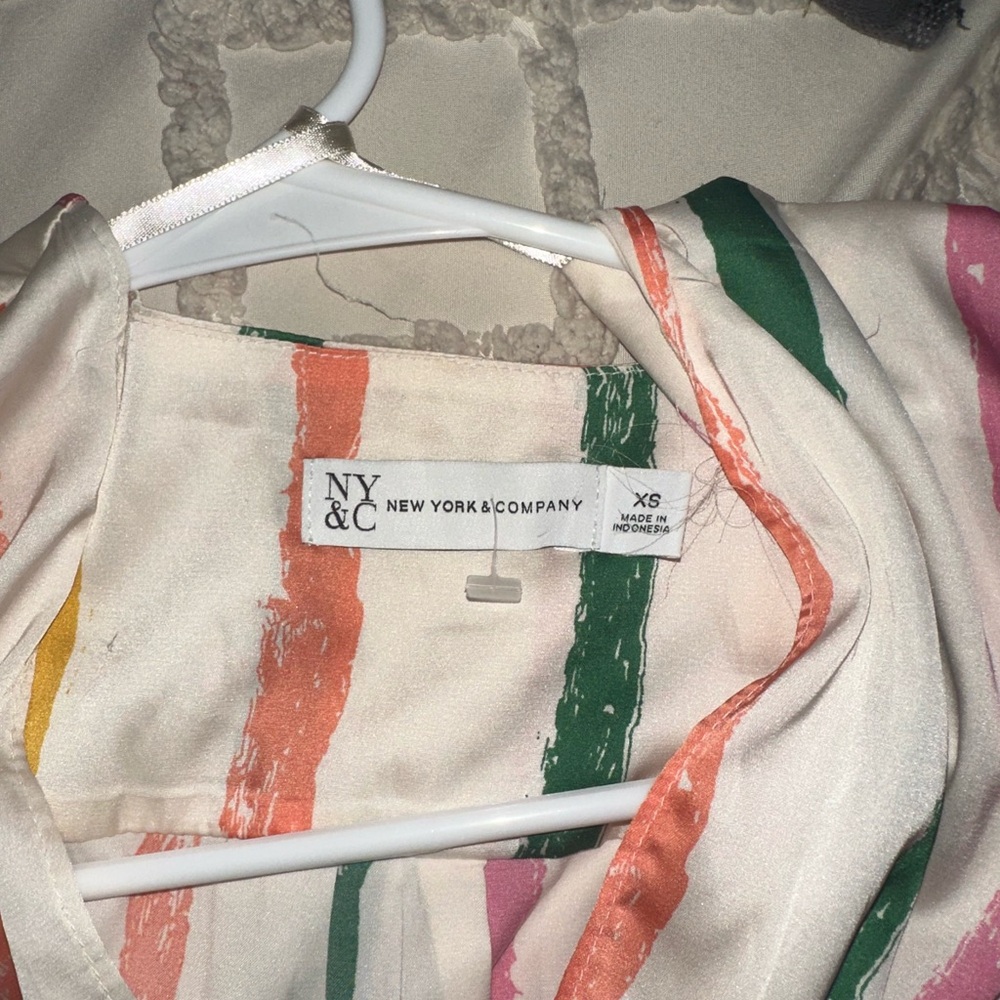 New York & Company Striped Blouse